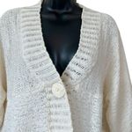 Lucy & Laurel  Ivory Single Button Short Sleeve Cardigan Photo 1