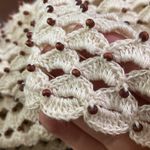 Marisa Christina linen blend beaded open knit crochet cardigan size XL Photo 99