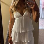 Lulus White Ruffle Mini Dress Photo 2