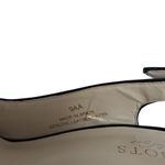 Talbots Peep Toe Black Patent Leather Slingback heels size 9AA NEW with BOX Photo 5