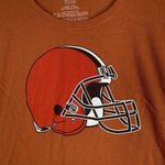 47 Brand Cleveland Browns Shirt Womens Large Orange‎ Tee Casual Sportswear Loungewear Photo 4