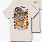 Simply Southern NWT  Short Sleeve T-Shirt Size XXL Halloween Doodle Dog Spooky Photo 0