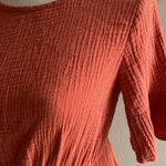 Orange muslin like country dress Photo 5