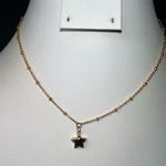 Bauble Bar Dainty Gold Tone Knotted Chain with Star Pendant Photo 0