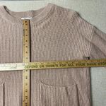 Madewell  Sweater Womens Small Beige Cable Knit Pullover Long Sleeve Pocket Photo 7