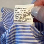 Roommates Womens Size Medium Blue White Striped Off The Shoulder Top Blouse NEW Photo 3