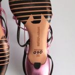 Emporio Armani Pink and black  kitten heels sz 36 Photo 6