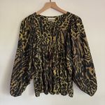 Denim & Supply Ralph Lauren  Leopard Print‎ Boho Peasant Top India Cotton M Photo 0