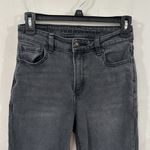 American Eagle  stretch faded black wash mom jeans size 0 Photo 2