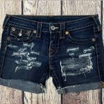 True Religion Joey Cuffed Jean Shorts Sz. 27 Photo 1