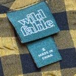 Wild Fable  Black Tan Gingham Dress Puff Sleeve Babydoll Size S Cottagecore Fall Photo 3