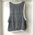 Free People Movement FP Movement Love Printed Tank Top, Black and White Striped, Size M, Free People Photo 5