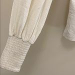 Nation Ltd  Loren Smocked Peasant Tee in off white size XS Photo 2