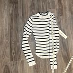 Madden Girl  Black and White Striped Sweater Photo 12