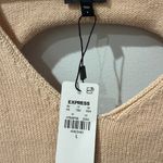 NWT! Express Knit Cutout Sweater V Neck Pink L Back Slash Cutouts Ribbed Trim L‎ Size L Photo 3