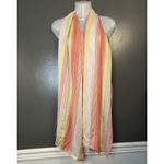 Vivante by VSA Scarf Womens One Size Multicolor Striped Organic Cotton Wrap Photo 1