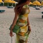 ZARA  Printed Tulle Dress Photo 0