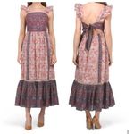 Haute Hippie flutter sleeve, tiered peasant-style maxi-dress size 14 Photo 0