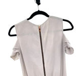 Ted Baker  Toriil Ruffled Cold-Shoulder Jumpsuit Black / Gray‎ Size 0 / US 2 Photo 10