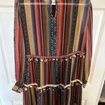 ZARA  Multicolor Boho Long Sleeve Dress Photo 8