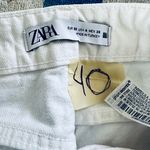 ZARA White Mom Fit Jeans High rise size 4 Photo 8