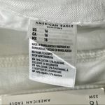 American Eagle  White High Rise Mom Jean Shorts Denim Short Distressed 16 NWT Photo 7