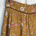 Chelsea & Theodore Sz XS Yellow Floral Shorts Lace Ruffles Photo 1