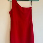 Hello Molly Red One Shoulder Dress Photo 1