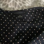 Sanctuary Polka Dot VNeck Blouse Plus Size 1X Navy Blue Preppy Retro Clean Girl Photo 1