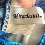 MiracleSuit It’s a Wrap One-Piece Underwire Swimsuit Blue Size US12 Photo 3