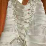 Gorgeous Beaded Corset Tie Wedding Dress NWOT 💍 Size 6 Photo 3