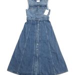 Citizens of Humanity NWT Idalene in Terrace Denim Jean Midi Shirt Dress M Photo 2
