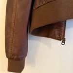 Members Only  Brown Leather Jacket Photo 4