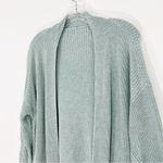 Lululemon  Cashlu Sweater Wrap Cardigan Size Medium Large Heathered Silver Blue Photo 5