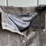 Free People BLANK NYC x Suede Leather Button Front Mini Skirt in Gray Size 25 Photo 2