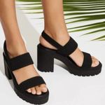 Steve Madden Cool Planet by Steve‎ Madden 10M Women's Stem Lug-Sole City Sandals Black Photo 0