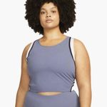 Nike NWT Women's Yoga Dri-fit Luxe Cropped Tank Top (plus Size) In Blue Photo 0