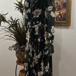 MiSC Elevated Basics Women Cap Long Sleeve V Neck Dress SM Belted Elastic Waist Photo 5