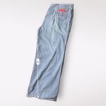 WPL 6749 Vintage 70s High Waist Wide Leg Bell Bottom Jeans Size 36 Blue Photo 8