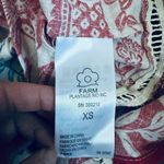 Farm Rio NWT Mixed Pineapple GardenāLinen Blend Red & Blue Tie Waist MiniāDress Photo 8