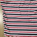 Popular 21 Striped Ribbed Tube Top Red White And Blue Size Medium Photo 1