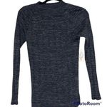 st. john's bay  petite medium heather charcoal long sleeve pullover ribbed shirt Photo 0