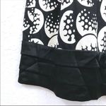 Diane Von Furstenberg DVF Silk Print Jersey Dress Flutter Sleeve‎ Shift Sheath Black Ivory Size 6 New Photo 6