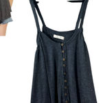 Free People  We the Free Dream Weaver Boho Oversized Flowy Tank Grey Size XS Photo 0