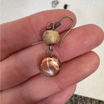 3 Pairs Dangle Boho Beaded Earrings Pierced Purple Orange Photo 2