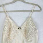 Vintage Adonna Satin Slip Maxi Dress Size Small Ivory 90s Y2K Fairy Coquette Photo 6