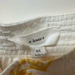 A loves A White and Yellow Top size XS Photo 3