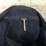 Free People  Vest Womens XS Black Denim Moto Long Relax Frayed Rock Goth OB663677 Photo 11