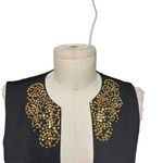 Ted Baker London Edella Jeweled Neck Dress Black Gold Size 1 / US 4 Photo 1