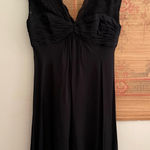 Donna Ricco 90s Silk Black Lace Chiffon Cocktail Dress Photo 0